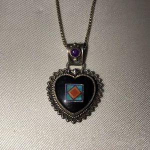 Aldrich Arts Jet, Opal, Sugalite Necklace